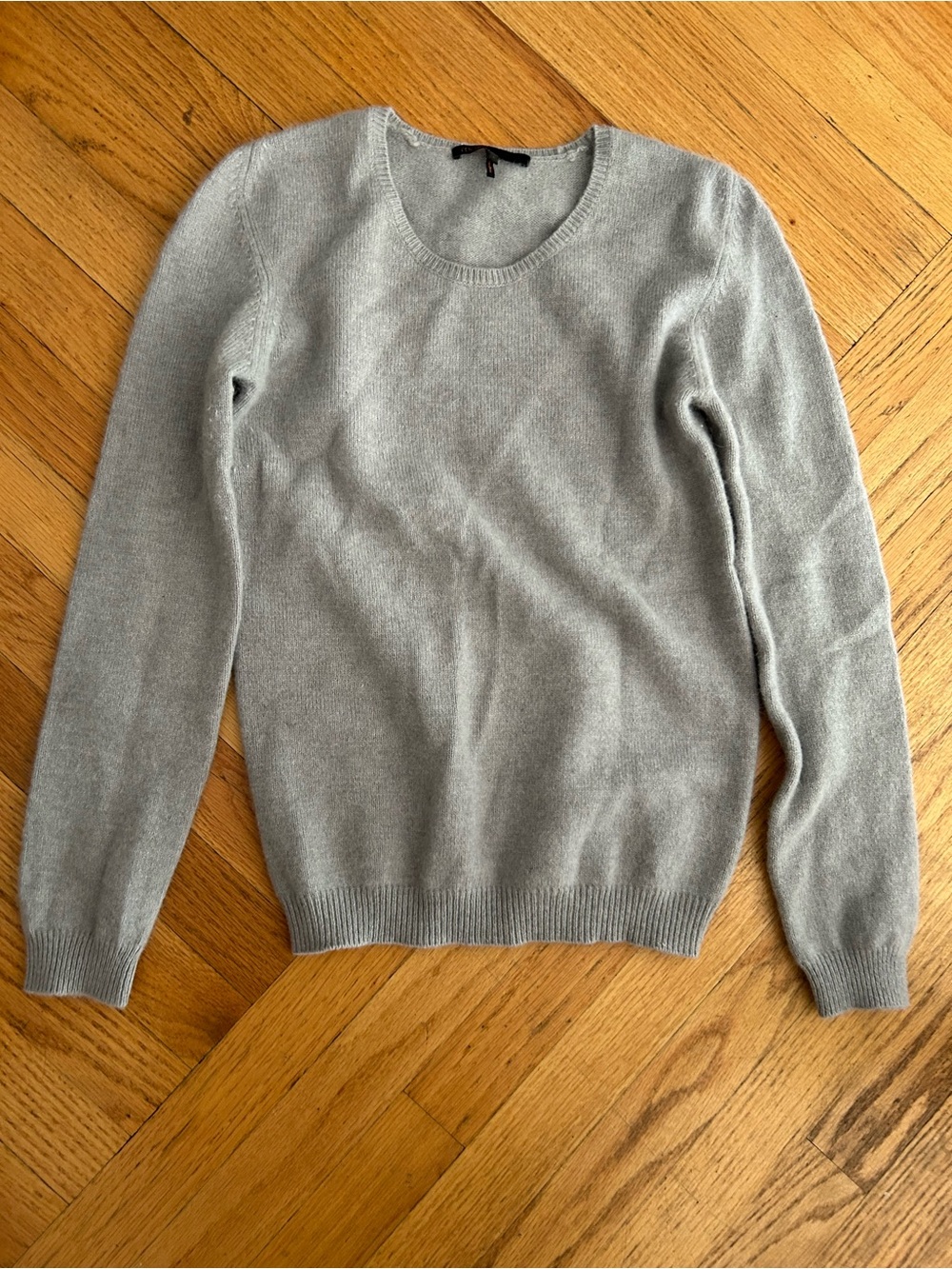 Maje women’s Light Gray Crewneck Sweater